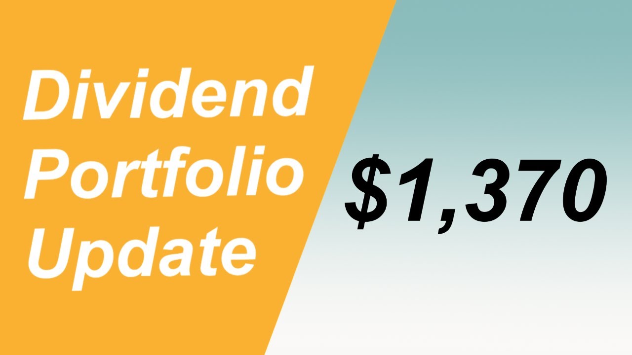 Canadian Dividend Portfolio Update: $1,370
