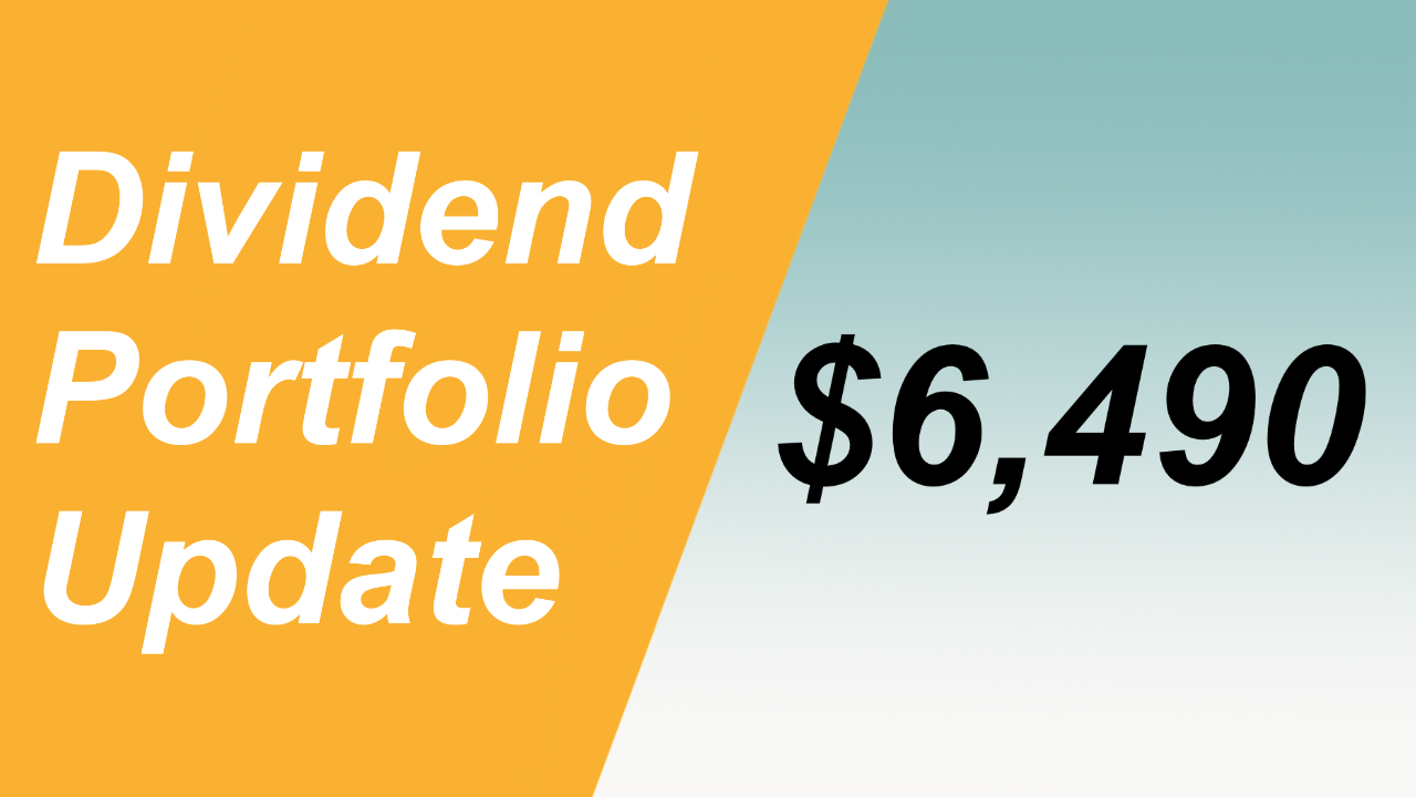 Canadian Dividend Stock Investing Portfolio Update: $6,490